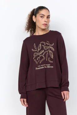 SC-BANU 317 Sweatshirt Mörk plommon