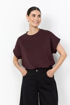 SC-BANU 245 T-shirt Mörk plommon
