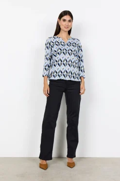 SC-FELICITY AOP 552 Blus Blå