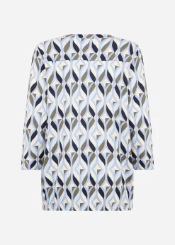 SC-FELICITY AOP 552 Blus Blå