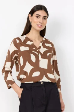 SC-FELICITY AOP 542 Blus Brün