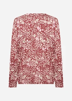 SC-FELICITY AOP 532 Blus Rubinröd