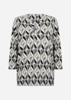 SC-FELICITY AOP 552 Blus Svart