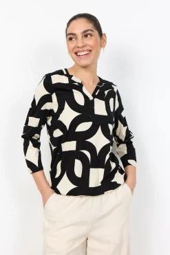 SC-FELICITY AOP 542 Blus Svart