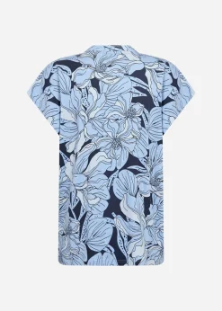 SC-FELICITY AOP 547 T-shirt Blå