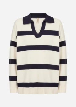 SC-KANITA STRIPE 32 Pullover Cream