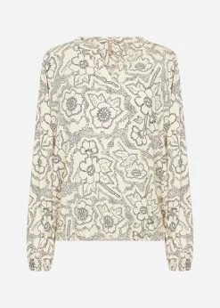 SC-MARICA AOP 347 Blus Cream