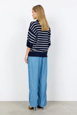 SC-ORLEAN STRIPE 11 Pullover Navy