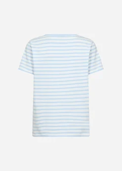 SC-RINA STRIPE 22 T-shirt Ljusblå