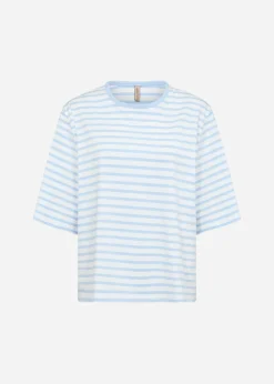 SC-RINA STRIPE 23 T-shirt Ljusblå