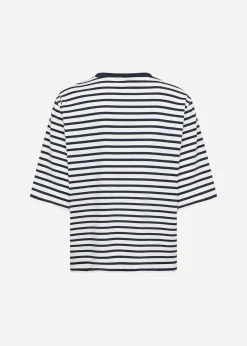 SC-RINA STRIPE 23 T-shirt Navy